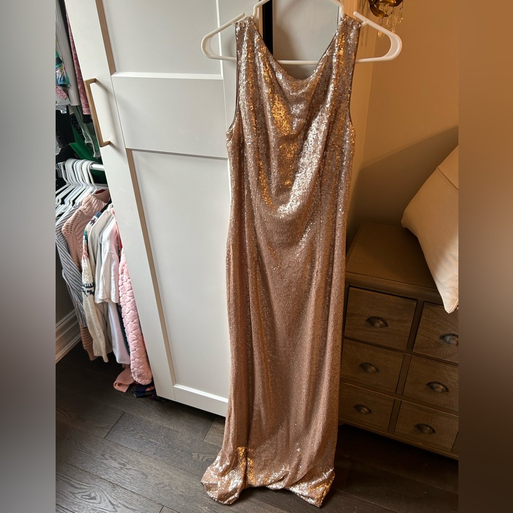 Rose Gold Sequin Dress